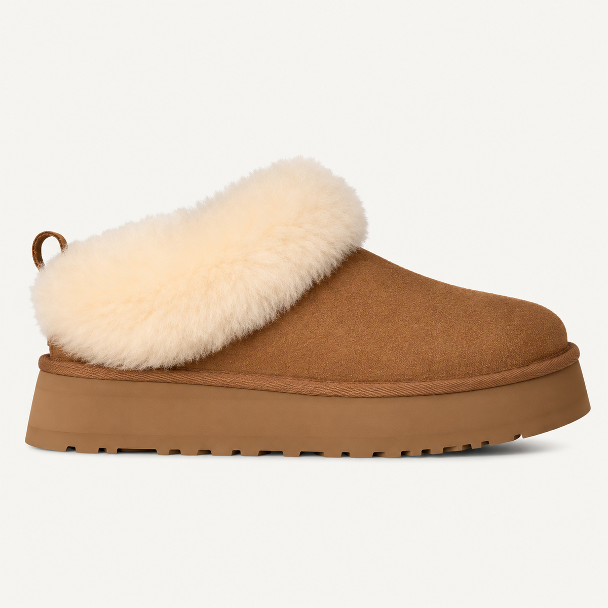 Savicce Fluff Platform Boot - Chestnut