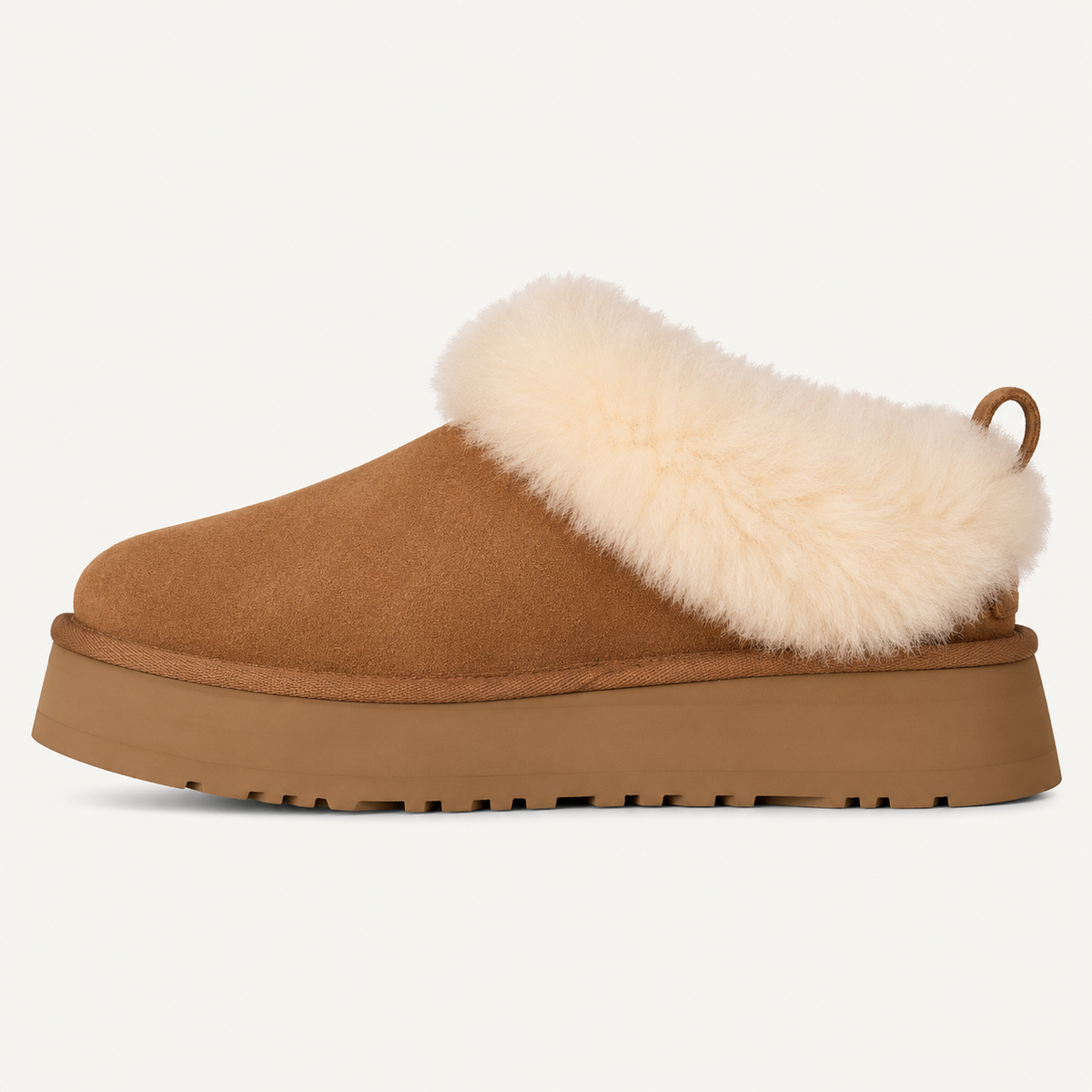 Savicce Fluff Platform Boot - Chestnut