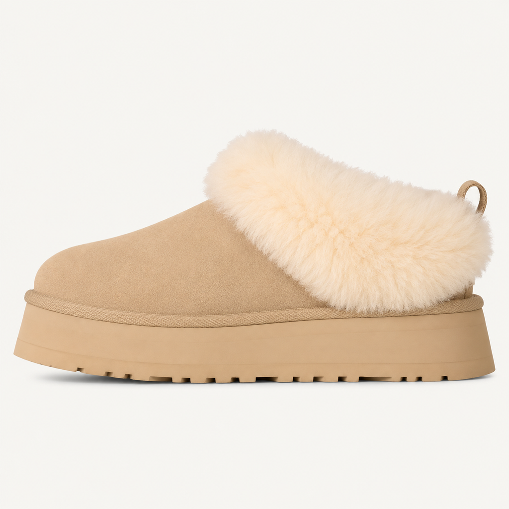 Savicce Fluff Platform Boot - Mustard Seed