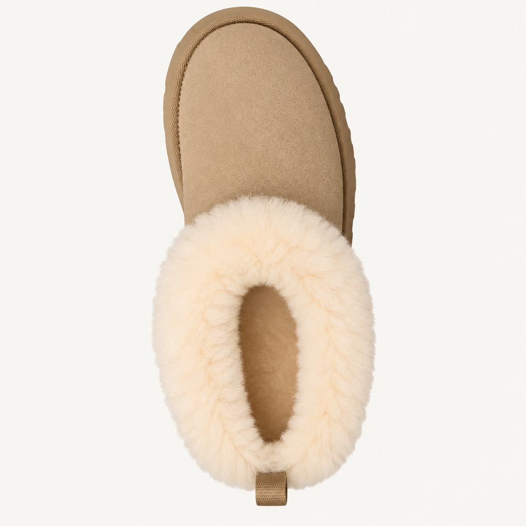 Savicce Fluff Platform Boot - Mustard Seed