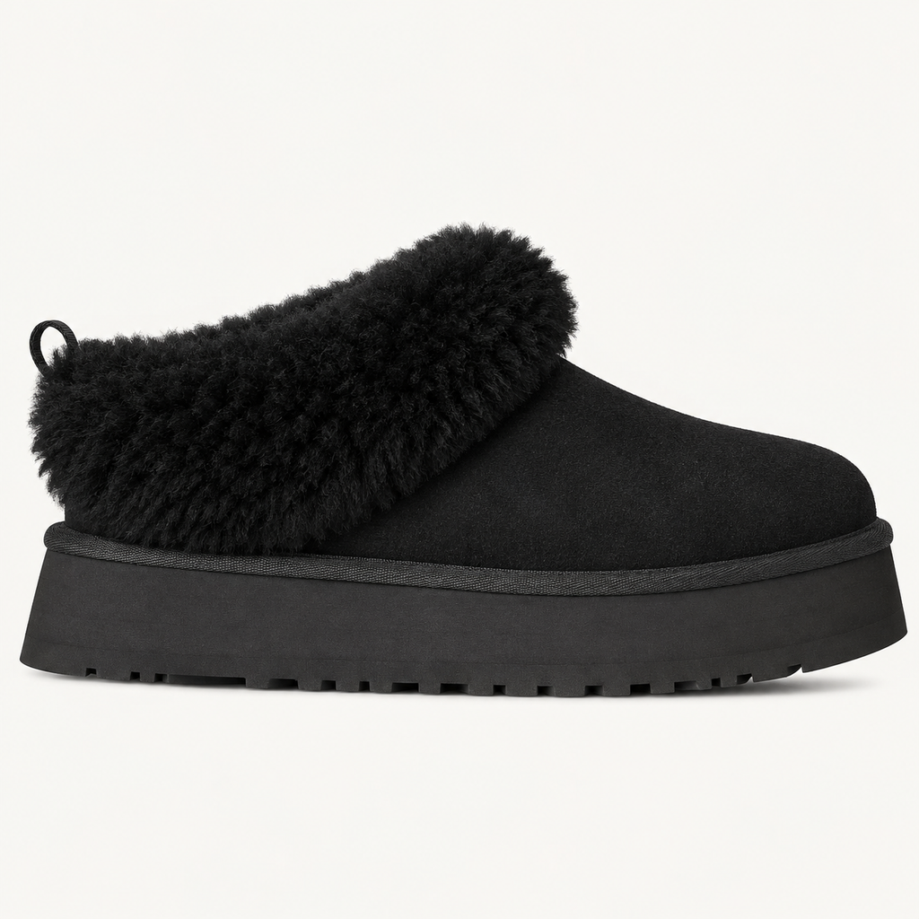 Savicce Fluff Platform Boot - Black