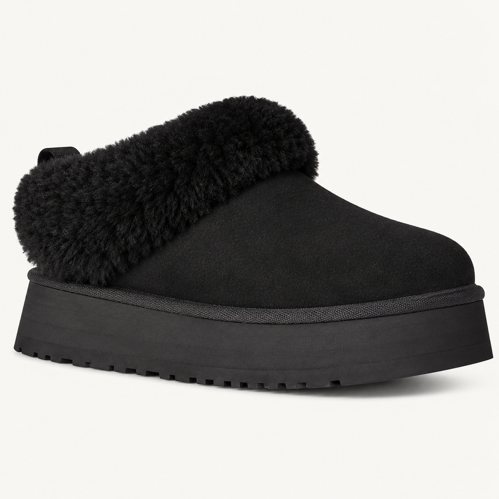 Savicce Fluff Platform Boot - Black