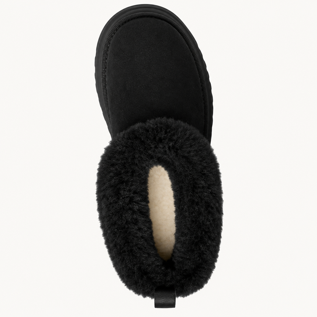 Savicce Fluff Platform Boot - Black